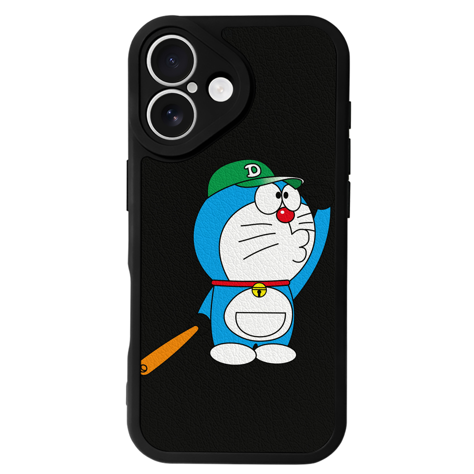（画像用） ドラえもん Doraemon 【iPhone 16シリーズ対応】シリコンスマホケース（レザー調） 材質：シリコン